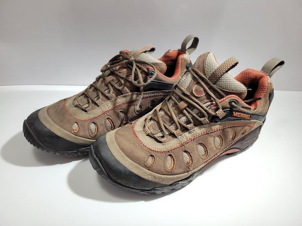 Merrell Chameleon Arc 2 Shoes Womens Size 9.5 Brown Suede Hiking Trail Sneakers